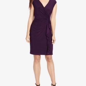 American Living Cap-Sleeve Ruffled Dress