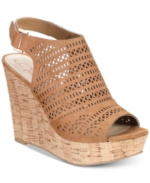 American Rag Charlize Perforated Platform Wedge Sandals, Created for Macy’s Women’s Shoes ...