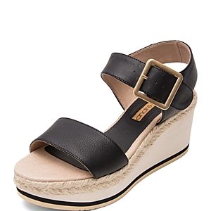 Andre Assous Women's Carmela Leather Platform Wedge Sandals