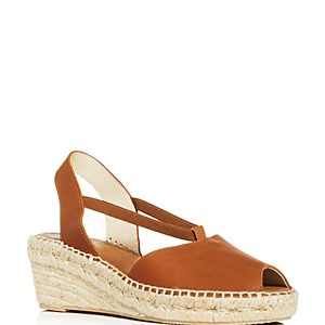 Andre Assous Women's Dainty Suede Platform Wedge Espadrille Sandals