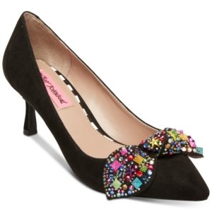 Betsey Johnson Axle Kitten-Heel Pumps Women's Shoes