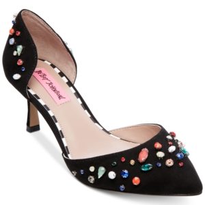 Betsey Johnson Max Kitten-Heel Pumps Women's Shoes