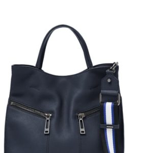 Botkier Trigger Pebbled Leather Satchel - Blue