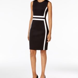 Calvin Klein Petite Colorblocked Sheath Dress