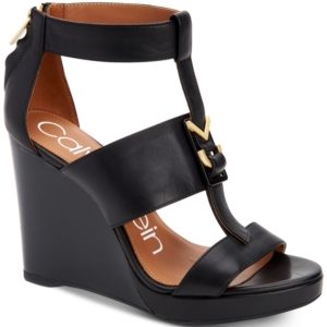 Calvin Klein Women's Racquel Wedge Sandals Women's Shoes