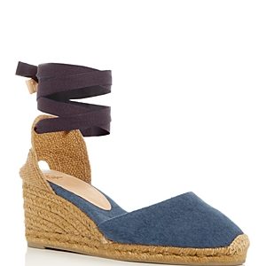 Castaner Women's Carina Ankle Tie Espadrille Wedge Sandals