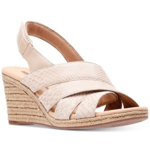 Clarks Collection Women's Lafely Krissy Wedge Sandals, Created For Macy's Women's Shoes