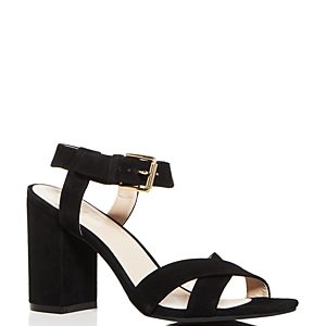 Cole Haan Women's Kadi Suede Crisscross Block Heel Sandals