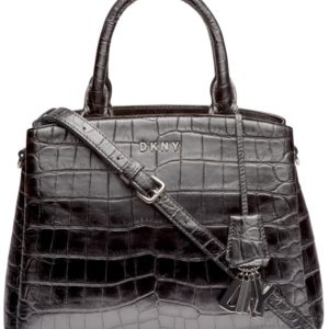 Dkny Paige Croc Embossed Satchel, Created for Macy's