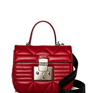 Furla Fortuna Small Quilted Leather Convertible Satchel