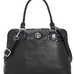 Giani Bernini Pebble Crocodile Dome Satchel, Created for Macy's