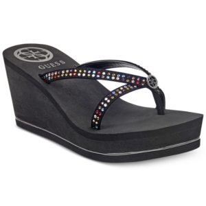 Guess Women's Selya Platform Wedge` Sandals Women's Shoes