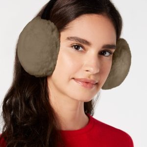 I.n.c. Velvet & Faux-Fur Earmuffs, Created for Macy's