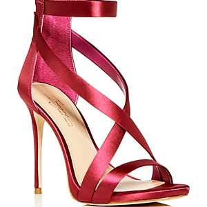 Imagine Vince Camuto Women's Devin Satin Ankle Strap High-Heel Sandals