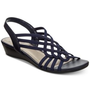 Impo Roma Stretch Slingback Wedge Sandals Women's Shoes