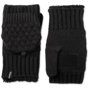 Isotoner Signature Bubble-Knit Flip-Top Mittens