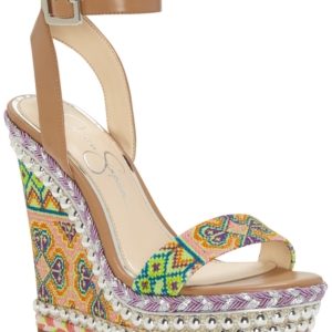 Jessica Simpson Alinda Woven Platform Wedge Sandals Women's Shoes