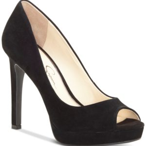 Jessica Simpson Dalyn Peep-Toe Platform Pumps Women's Shoes