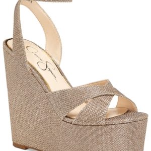 Jessica Simpson Prena Platform Wedge Evening Sandals Women's Shoes