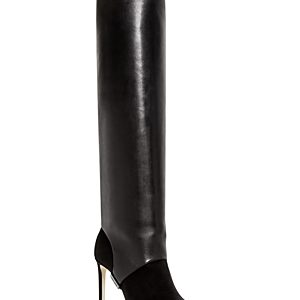 Jimmy Choo Women's Hurley 100 Convertible Leather & Suede Over-the-Knee Boots