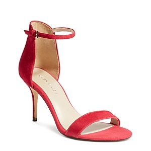 Karen Millen Women's Heeled Strappy Open Toe Leather High-Heel Sandals