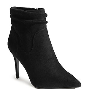 Karen Millen Women's Microfiber High-Heel Ankle Booties