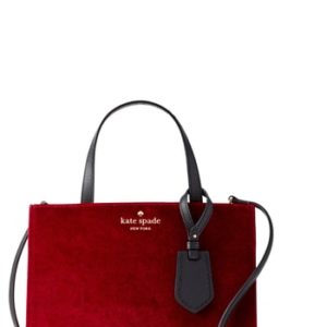 Kate Spade New York Thompson Street - Sam Velvet Satchel - Red