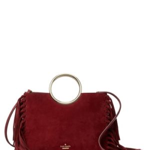 Kate Spade New York White Rock Road - Sam Suede Satchel - Red