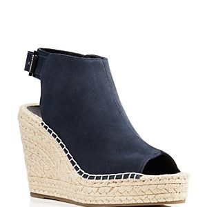 Kenneth Cole Olivia Suede Espadrille Wedge Platform Sandals