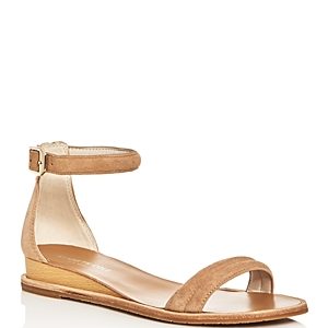 Kenneth Cole Women's Jenna Suede Ankle Strap Demi Wedge Sandals