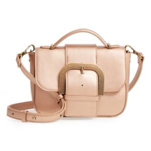 Malibu Skye Oversize Buckle Top Handle Bag - Metallic