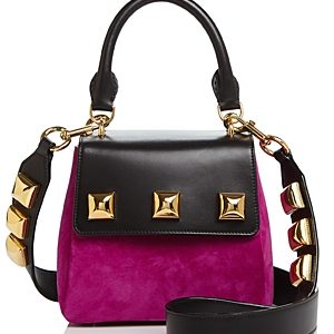 Marc Jacobs Studded Suede & Leather Satchel