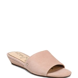 Sam Edelman Women's Liliana Suede Demi Wedge Slide Sandals