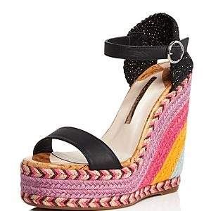 Sophia Webster Women's Lucita Multicolor Wedge Espadrille Sandals