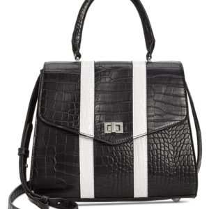 Steve Madden Andi Croco Satchel With Stripes