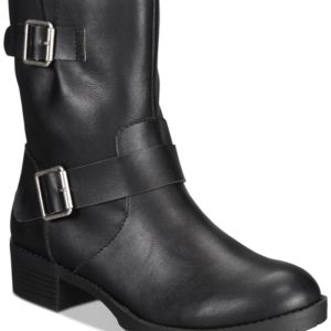 Style & Co Gianara Moto Booties, Created For Macy's Women's Shoes