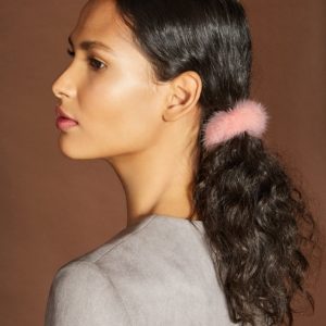 The Fur Vault Mink Fur Hair Tie