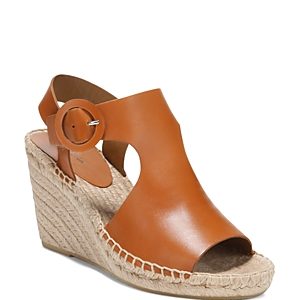 Via Spiga Women's Nolan Leather Espadrille Wedge Sandals