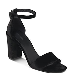 Whistles Women's Hedda Velvet Block Heel Sandal