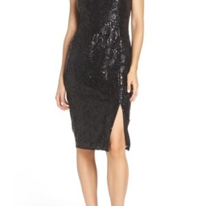 Women's Adrianna Papell Halter Neck Sequin Cocktail Dress