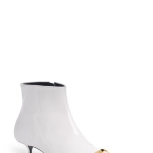 Women's Balenciaga Bb Pointy Toe Bootie, Size 5.5US / 35.5EU - White