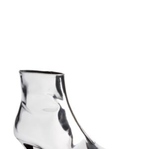 Women's Balenciaga Metallic Pointy Toe Bootie, Size 10.5US / 40.5EU - Metallic