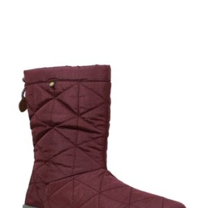 Women's Bogs Mid Snowday Bootie, Size 6 M - Burgundy