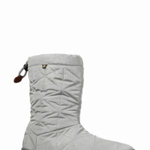 Women's Bogs Mid Snowday Bootie, Size 6 M - Grey