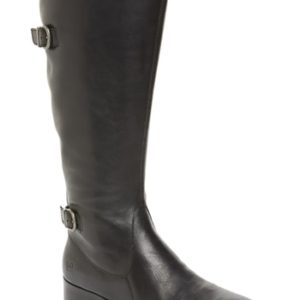 Women's B?rn Gibb Knee High Riding Boot, Size 6 Wide Calf M - Black