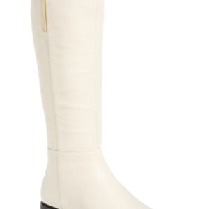 Women's Calvin Klein Francine Knee High Riding Boot, Size 5 M - Ivory