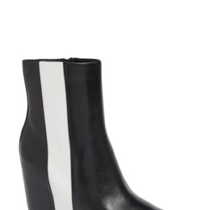 Women's Calvin Klein Yvania Stripe Wedge Bootie, Size 5 M - Black