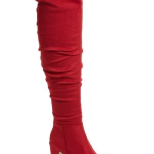 Women's Chinese Laundry Rami Slouchy Over The Knee Boot, Size 5 M - Red