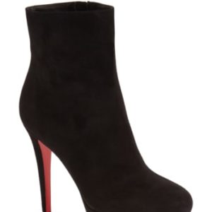 Women's Christian Louboutin 'Bianca' Platform Bootie, Size 10US / 40EU - Black