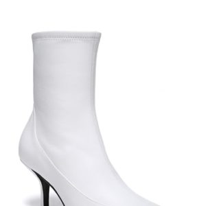 Women's Diane Von Furstenberg Morgan Pointy Toe Bootie, Size 5 M - White